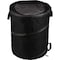Wakeman Round Collapsible Trash Can, Black, 600D, 3.5S steel wire, 22 in, 4 PK 75-CMP1151 - alternate 1